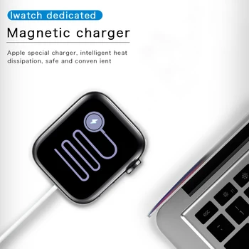 Apple hodinky nabíjačka, USB Nabíjací Kábel rýchlo iWatch Nabíjací Dock pre Apple Hodinky 6/SE/5/4 Magnetické Bezdrôtová Nabíjačka