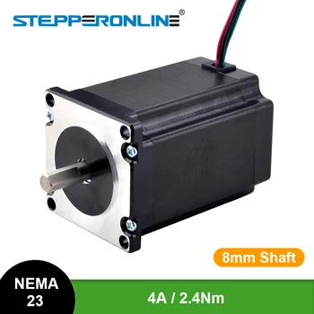 STEPPERONLINE Nema 23 Stepper Motor 2.4 Nm 57x82mm 4A D=8mm Nema23 Krokovanie Motorových CNC Router Gravírovanie Frézovanie Stroj