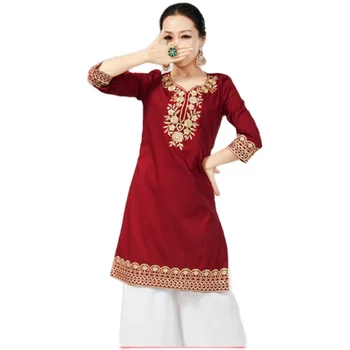 Ženy, Tanečné Kostýmy Tradičné Orientálne Tanečné Dlhé Šaty Zimné Jeseň Indický Tanec Fáze Výkonu Oblečenie DQL5173