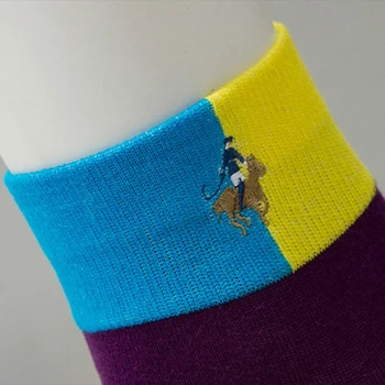 Vysoká Kvalita PIER POLO Značky Letné Ponožky Muži Móda Bežné Krátke Bavlnené Ponožky Muž Výšivky Zábavné Členkové Ponožky 5 Párov/Veľa