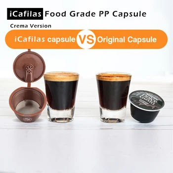 ICafilas Opakovane Capsue Nerezová Oceľ Filter Pre Dolce Gusto Káva Kapsule Filtre Kompatibilný s Nescafe Dolce Gusto