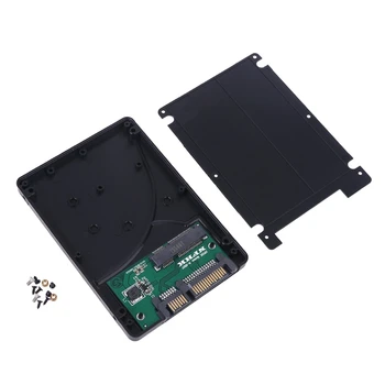 7mm mSATA SSD 2,5 Palcový SATA Adaptér Kryt Converter Plastové Pevného Disku Box Externý HDD Prípade C5AE
