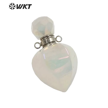 WT-P1653 Najnovšie prírodná biela Aura kryštál kremeňa essencial olej prívesok na náhrdelník dizajn hot aura quartz parfum fľašu