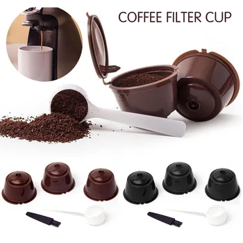3ks Kávy Filter Pohár kávovar Opakovane Kapsule Šálku Kávy Filter Pre Nescafe S Lyžicou Kefa Káva Príslušenstvo