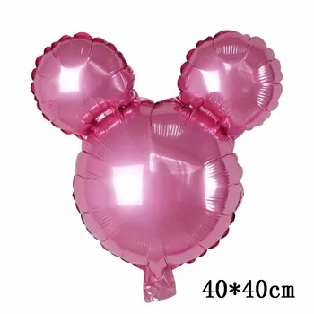 50pcs/Veľa Mini Mickey Minnie Hlavu Fóliové Balóniky Chlapec Dievča Baby Sprcha Cartoon Balón Detí, Narodeniny, Party Dekorácie Dodávky