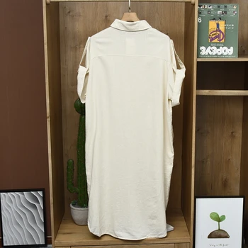 Letné nové bielizeň krátky rukáv, dlhé sukne, šaty, košele temperament idylické veľké bežné pohodlné tričko sukne