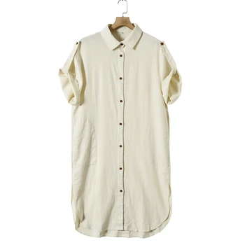 Letné nové bielizeň krátky rukáv, dlhé sukne, šaty, košele temperament idylické veľké bežné pohodlné tričko sukne