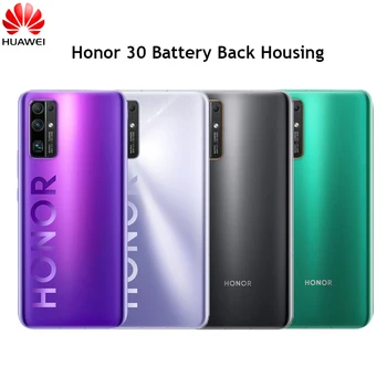 Huawei Honor 30 Skla Späť na Bývanie BMH-AN10 Batérie Opravy Krytu Zadné Dvere Prípade Výmeny Panel Časti Nálepky S&Logo 6.53