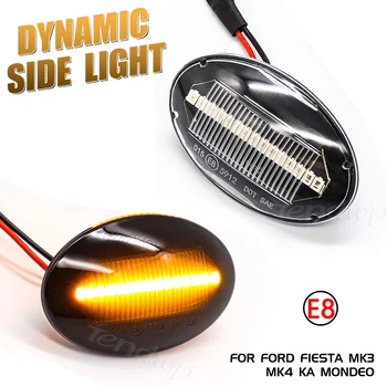 LED Dynamické Bočné Obrysové Zase Signál Blinker Tečúcej Vody, Blikajúce Svetlo Na Ford Fiesta MK4 MK5 Mondeo MK1 Explorer 2 Tranzit