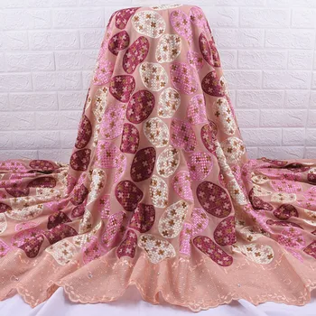 Zhenguiru Vysoko Kvalitnej Švajčiarskej Čipky Textílie V Švajčiarskej Bavlny Afriky Čipky Tkaniny, Výšivky Nigéria Textílie Pre Ženy, Svadobné A1990