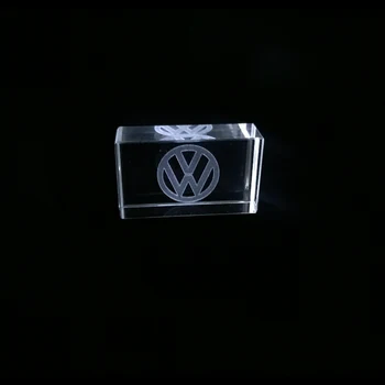 Volkswagen Kristal + metalen USB flash disk kl ' úč 128 MB 4 GB 8 GB 16 GB 32 GB, 64 GB 128 GB Externe skladovanie Disk Vlastné logo