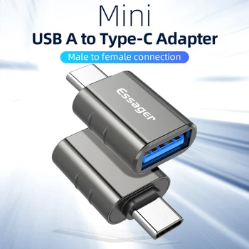 Extrémne Rýchly OTG USB Female Na Typ-C Male USB 3.0 Adaptér, Kovové Zliatiny, Vstavaný Inteligentný Čip 3A Rýchlo Pre Huawei Xiao