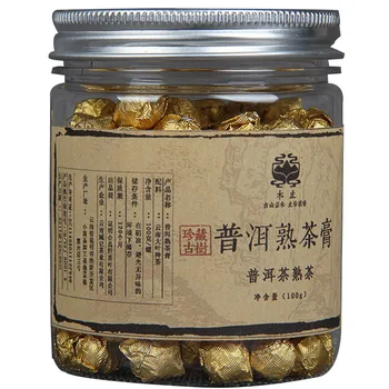 100 g/box Čína Yunnan Zrelé Čaj Zlato Cínové Fólie Balenie Darčeka Živice Čaj Pu ' er, Čaj Krém