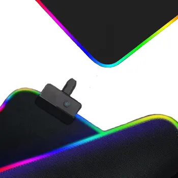LED Svetlo Herné Podložka pod Myš RGB Veľké Svietiace Kryt Klávesnice protišmykovým Gumovým Základne Počítača Koberec, Stôl Mat PC Hry Podložka pod Myš