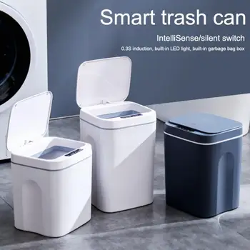 Zdaniteľná Indukčné Typ Domov Smart Koša Domácnosti Intelligent Koša Bezkontaktné Indukčné Odpadkovom Koši Kuchyňu, Kúpeľňu Smetisko