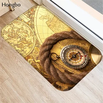 Hongbo Kompas Námorných Máp Dvere, Rohože Ďalekohľad Typu Podlahy V Kuchyni Vaňa Vchod Koberec Mat Absorpčné Vnútorné