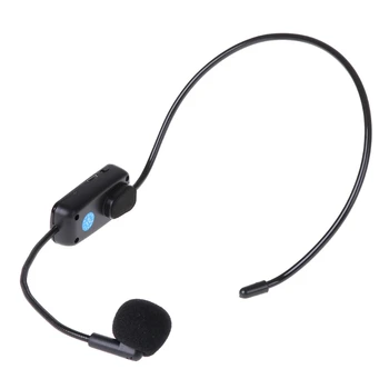 UHF USB Bezdrôtovej Hlava-nosenie Mikrofón Kondenzátora Mic pre Reproduktor Reproduktor K1KF