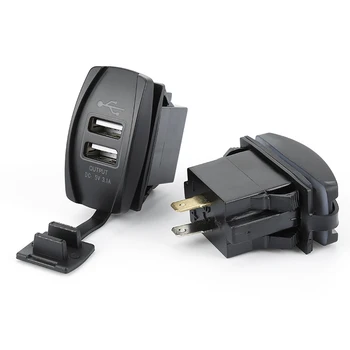 Auto USB Nabíjačka pre zapaĺovač Napájacieho Adaptéra 12-24V 3.1 Duálny USB Nabíjačka pre Auto, Loď, Motocykel, nákladné Vozidlo TXTB1