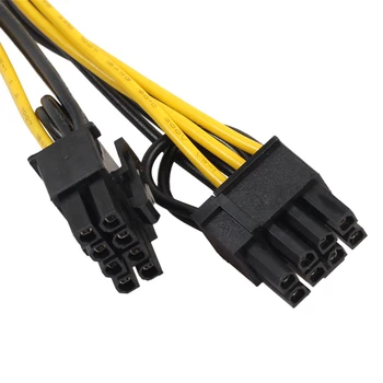 Modul 6Pin na Dual PCI-E PCIe 8Pin + 8Pin ( 6+2Pin ) Výkon Stužkový Kábel Kábel 00cm pre Napájanie Splitter Kábel