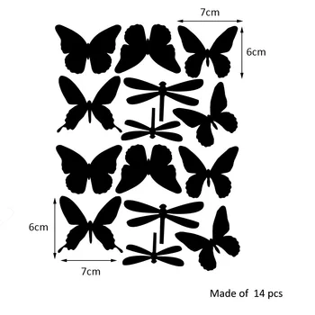 Vážky A Motýle Samolepky Na Stenu Pre Deti Izba Domov Vyzdobiť Obývacia Izba Stenu Deti Materských Spálňa Zdobiť