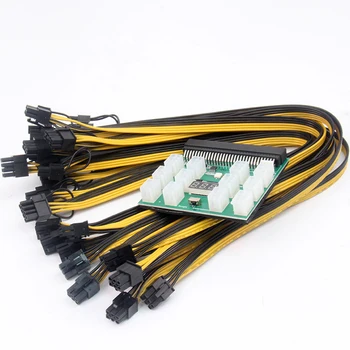12Pcs 8 Pin PCI Express Dual PCIE 8 (6+2) Pin Napájací Kábel 20 cm základnej Dosky, Grafickej Karty PCI-E GPU Výkon Dátový Kábel Rozdeľovača