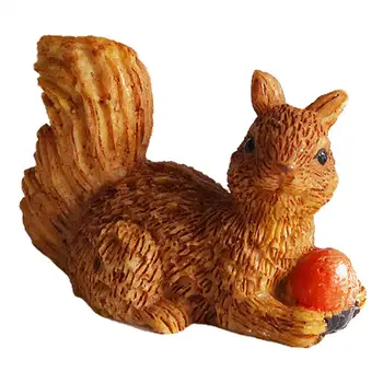 Vianočné Simulácia Roztomilé Veveričky Animal Model Figúrka Domova Miniatúrne Víla, Záhradné Dekorácie Figúrka DIY Príslušenstvo