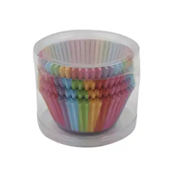 100/200PCs Tortu Papier Pohár Rainbow Muffin Prípadoch Cupcake Formy Tortu Fólie na Pečenie Muffin Prípade Pohár Kuchyni Varenie Zdobenie Nástroje