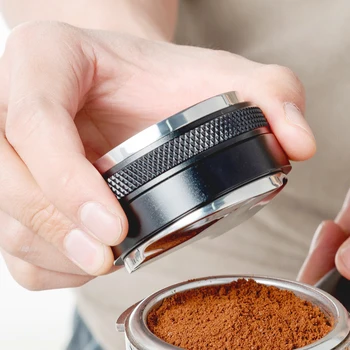 58mm Kávy Distribútor & Tamper, Dual Head Kávy Leveler sa Hodí pre 58mm, Nastaviteľná Hĺbka - Profesionálne Espresso Strane Kávy T