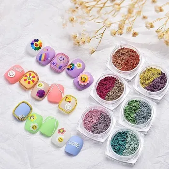 10pcs Jasné Slnko, Kvet 3D Candy Slnečnice na Nechty, Japonská Manikúra Nechty Dekorácie Macaron Dvoch Farbách Chian Nail Art DIY Salón