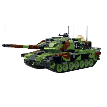 GUDI 1043 kus 6105 nemecký Leopard 2A6 Hlavný Bojový Tank Model Montované Budovy Bloku Hračky Pre Deti, Chlapci Darček