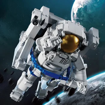 Mailackers Technické Astronaut Údaje Mesta Vesmírnej Stanice Robot Tvorca Expert Spaceman Stavebné Kamene, Tehly, Hračky Pre Deti,