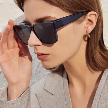 2021 Nové Polarizované Slnečné Okuliare Muži Ženy Vintage Námestie Slnečné Okuliare Unisex Móda Jazdy Odtiene Lete Dizajn Značky Gafas