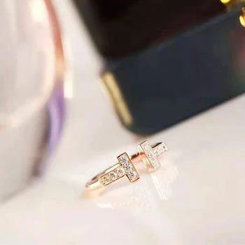 Knobspin 925 Sterling Silver Krúžky, Luxusné Značky Dizajnér Ružové Zlato Striebro Krúžok Pre Ženy Zapojenie Strany Jemné Šperky