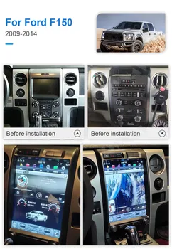 Tesla Obrazovke Android, Video Prehrávač Pre Ford F150 2009 2010 2011 2012 2013 Auta GPS Prijímač Rádiového signálu Audio Stereo Hlava Jednotky
