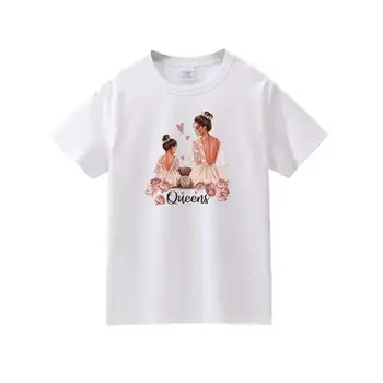 Krásna Mama Škvrny Na Oblečení DIY Umývateľný Žena T-Shirts Prenosu Tepla Tepelnou Nálepky Módne Rodič-Dieťa Žehlička Na Nášivka