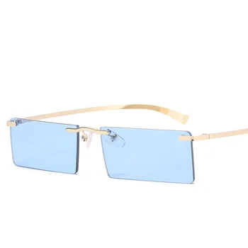 Bez Obrúčok Ženy, Luxusné Slnečné Okuliare Dizajnér Okuliare 2021 Módne Okuliare Značky Odtiene Lunette Gafas Retro Okuliare Trend Oculos