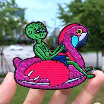 Pradžňa Cartoon Dinosaura Vyšívané Opráv Oblečenie žehličky Na Škvrny Na Oblečení Nášivka DIY Roztomilý Patch Odznaky Na Deti Handričkou