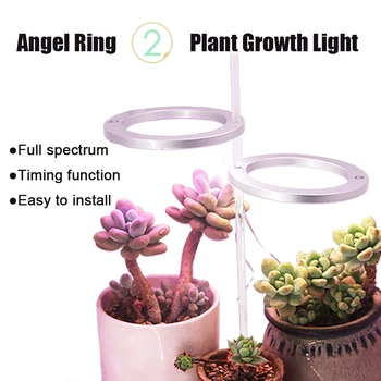 5V USB Rásť Svetlo s Časovač celé Spektrum Phytolamp pre Rastliny, Semená kvetov Phyto Rásť Lampa pre Vnútorné zariadenia Mäsité Vyplniť Svetla