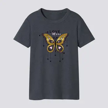 Láska Motýľ Nálepky Na Oblečenie Škvrny Hoodies Topy Diy Úrovni Umývateľný Vinyl Tepelnej Stlačte Žehlička Na