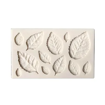 Nový Príchod Leaf DIY Fondant Tortu Formy na Pečenie Non-stick Tepelne-odolné Tvorivé Kvapalné Silikónové Formy Kuchyňa Ručné Nástroje