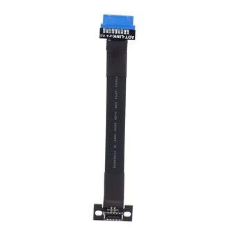 Zbrusu Nový FPV USB 3.0, USB-E K Int.19 Pin TYPE-E 20kolíkový Hlavičky FPC Ploché Rozšírenie Adaptér Stužkový Kábel EMI tienením