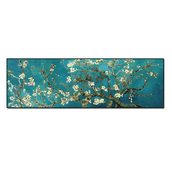 Van Gogh je slávny olejomaľba mandľový strom je plný mandľové kvety. Fotografie vytlačené na plátne sú svetovo preslávené funguje