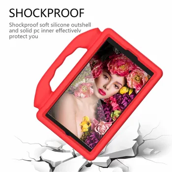 Tablety Kryt Pre Samsung Galaxy Tab 8.0 8 Palcový SM-T290 Shockproof Tablet Nastaviteľné Stojaci Sklopný Kryt Ochrany #BL3
