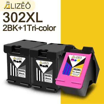 ALIZEO 1-4 Ks Kompatibilné Atramentové Kazety Pre HP 302 HP302 XL Repalce Deskjet 2130 2131 2132 4511 4512 4513 2134 2136 Tlačiareň