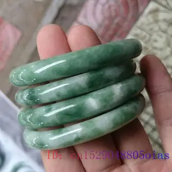 Green Jade Náramok Náramok Prírodné Kúzlo Módne Čínsky Darčeky Ženy Šperky Drahokam Amulet