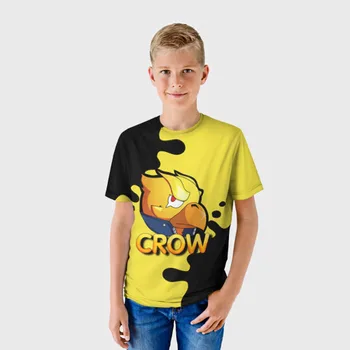 Deti T-shirt 3D Vrana (Brawl Hviezdičky)
