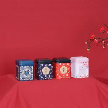 Všeobecné Čínsky Štýl, Odolné Roztomilý Malý Čaj Plechovky Kandizovaný Kvet Čaj Plechovky Plech Boxy Čaj Balenie Políčka Prenosný Čaj Plechovky