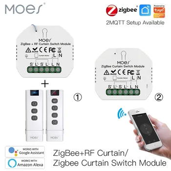 Moes ZigBee 3.0 Smart Opony Switch Modul Motora Rolety, Žalúzie Motorových Tuya Inteligentný Život Alexa Echo Domovská Stránka Google