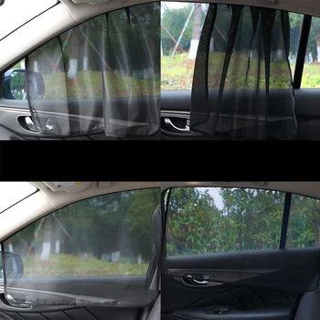 Auto Bočné Okno Slnečník Magnetické Predné Zadné Okno slnečník UV Ochrany Opony pre Auto Jedného Pohľadu Oka Príslušenstvo