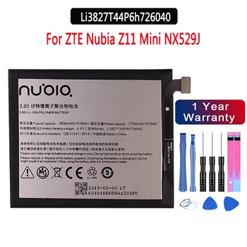 NOVÉ Originálne batérie 3.85 V 2830mAh Li3827T44P6h726040 Pre ZTE Nubia Z11 Mini NX529J Batérie+bezplatné nástroje